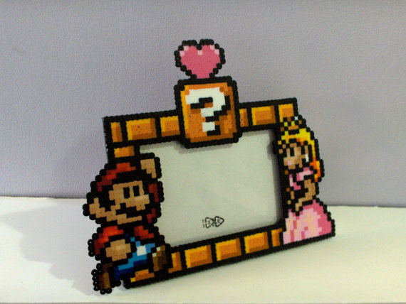 Porta retrato Mario e Peach