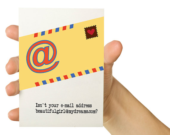 Cartão para namorados nerds - email