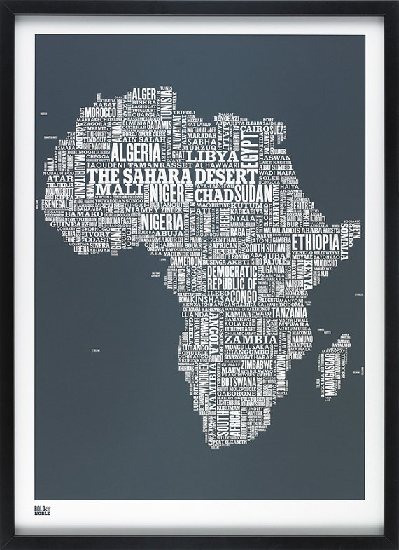 Mapa Tipográfico da África