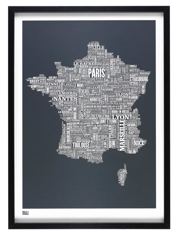 Mapa Tipográfico da França