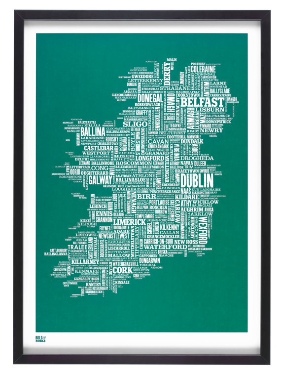 Mapa Tipográfico da Irlanda