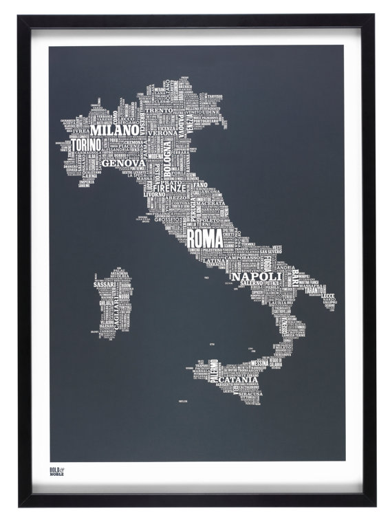 Mapa Tipográfico da Itália