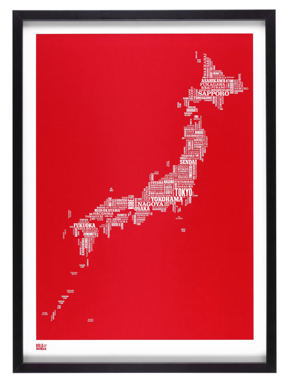 Mapa Tipográfico do Japão