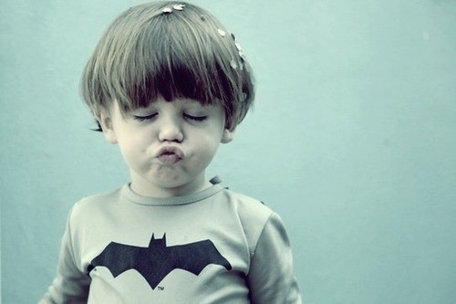 Little Batman Kiss