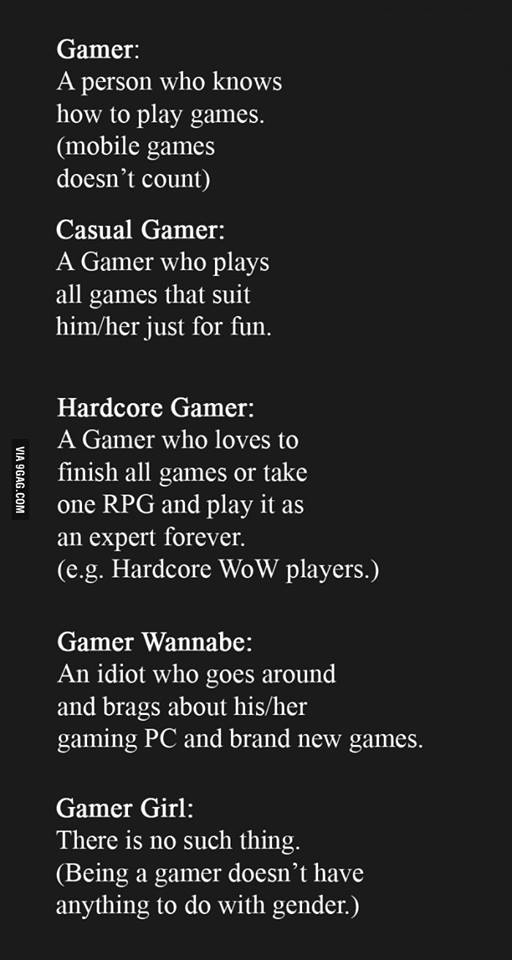 Tipos de Gamers
